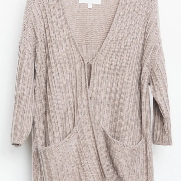Burning Torch Chappelle Kimono Cardigan Mauve cashmere (size medium) - Picture 6 of 8